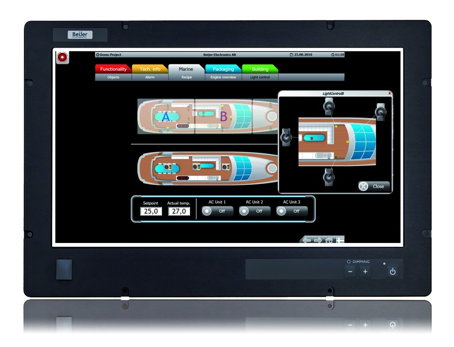 Beijer Electronics lance un PC durci à moniteur grand format, idéal pour les applications marines